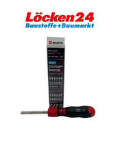 Würth Zebra Magazine Tournevis Avec Clé À Cliquet 1/4 POUCE 06136103