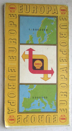 Ancienne carte routière - , shell