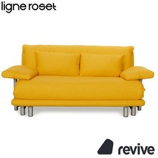 Ligne Roset Multy Tissu Canapé Trois Places Jaune Sofa Canapé Lit Neuf