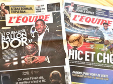 Ballon d'or  L'Equipe  Ousmane Dembelé- PSG &  Classique OM-PSG - 2 numéros