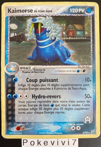 Carte pokemon kaimorse - kaimorse, 6/95
