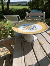 Assiette Plate Bernardaud Borghese Coupe S/Pied Porcelaine Limoges Bernardeau