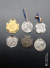 6 médailles, insigne de journée  Française,Serbe,Poilu,chasseurs ,1914-1918 WW1.