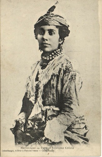 Martinique type et costume - martinique,,