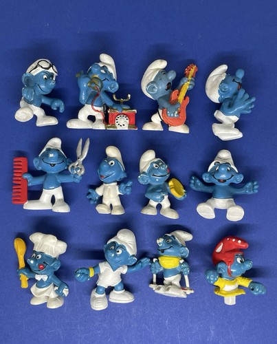 Lot figurines schtroumpf - 12,
