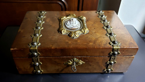 Ancienne boite coffret - coffret, loupe