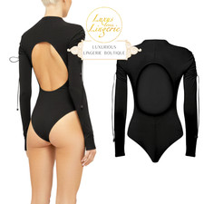 Body Crépe Jersey Noir Par