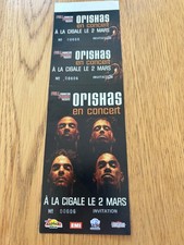billet de concert. ORISHAS