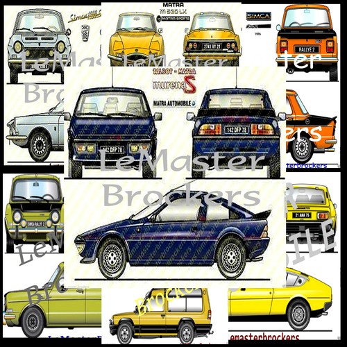 Poster affiche auto - affiche, matra