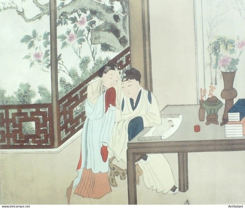 Estampe chinoise claude - estampe,