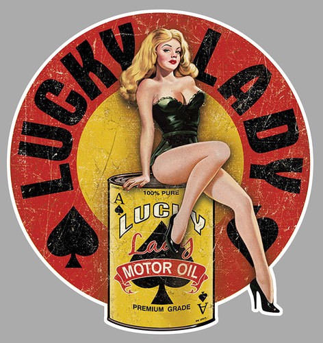 Pinup motor oil vintage - motor,