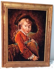 Grand CANEVAS encadré ancien