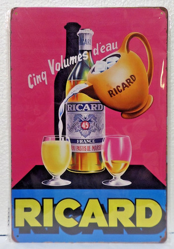 Plaque metal vintage - metal,