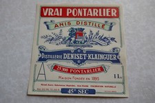 etiquette VRAI PONTARLIER