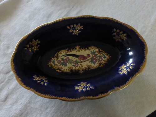 Magnifique ancien plat - , ovale