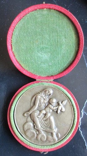 Médaille bronze vierge - en,