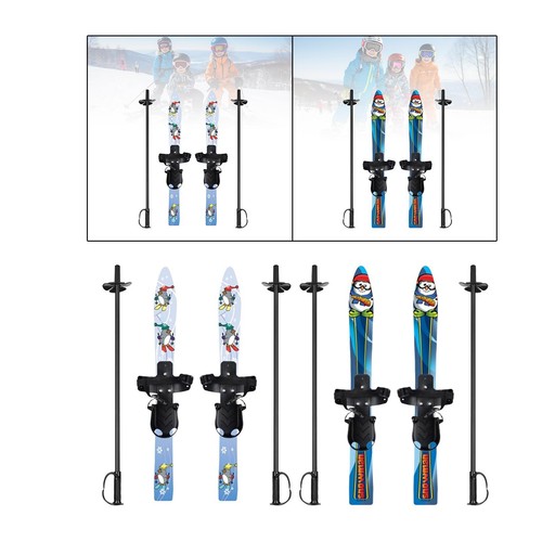 Skis courts neige - skis, avec