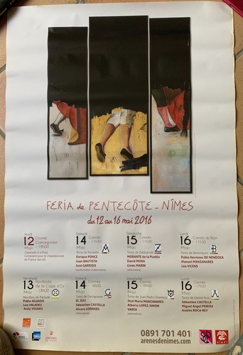 Affiche corrida feria - corrida, de