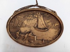 Ancien plâtre publicitaire ENTREPOTS TIFFON port marine bateau