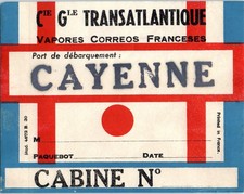 ANCIENNE ETIQUETTE DE BAGAGES