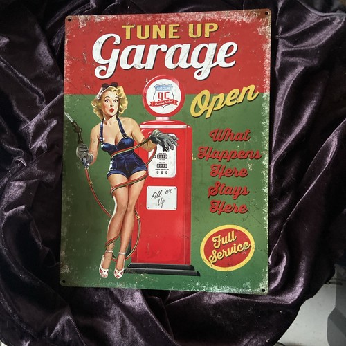 Plaque metal tune garage - metal,