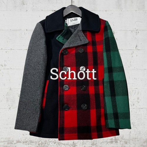 Schott plaid double breasted - schott, double-breasted