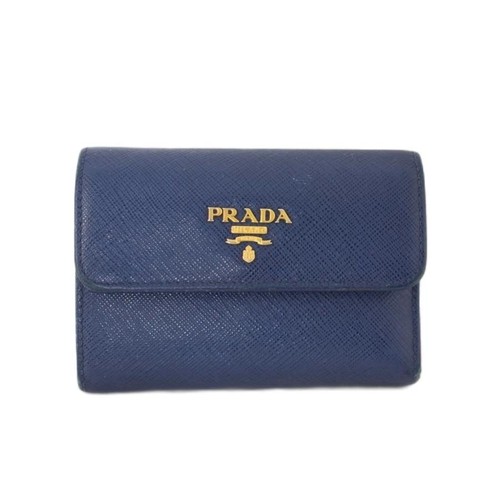 Portefeuille triple cuir prada - portefeuille,