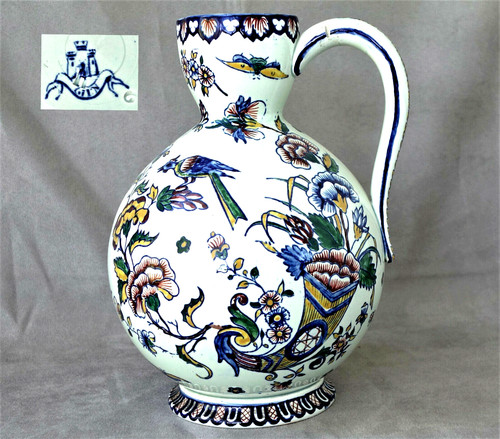 Gien pichet faïence - faïence, corne