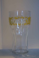 * VERRE COCA COLA JAUNE