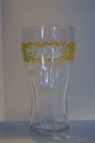 Verre coca cola - *, jaune
