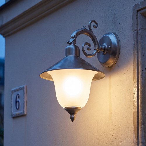 Applique murale andros nickel - murale,