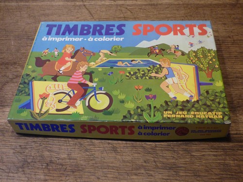 Jeu timbres sports imprimer - a,