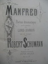 SCHUMANN Robert Manfred Opera Chant Piano ca1875
