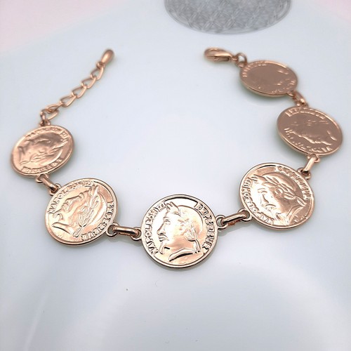 Bracelet fantaisie médailles - fantaisie,
