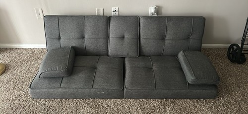 Gray futon not used - all, that