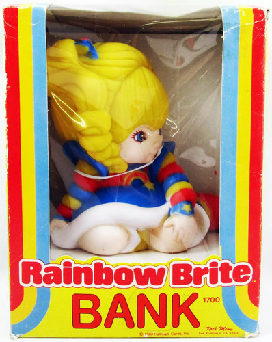 Rainbow brite money bank - rainbow,