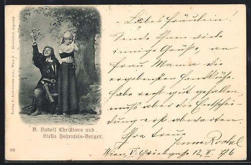Carte postale chanteur