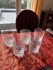 5 VERRES À WHISKY CRISTAL DE