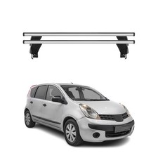 Menabo Barres de toit Transversales pour Nissan Note 2004-2012 Alu Gris 2x ABE