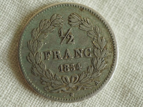Franc 1834a louis philippe - 1/2,