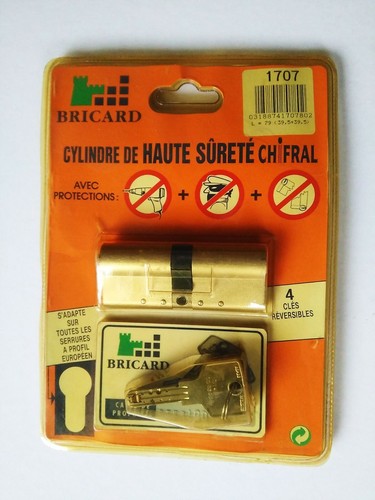 Cylindre barillet haute - cylindre,
