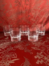5 verres à whisky en cristal