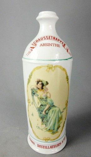 Bouteille porcelaine absinthe - bouteille,