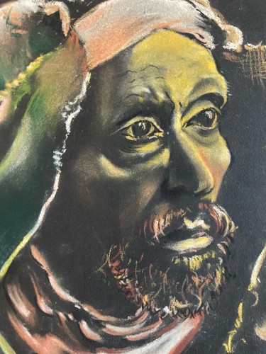 Beau grand pastel 1930 - pastel,