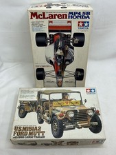 ST1117 TAMIYA/TAMIYA McLaren MP4/5B Honda/American M151A2 & Cargo Trailer