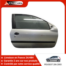 🇫🇷 PORTE AVANT DROIT PEUGEOT 206 ➤9004K6 ♻️