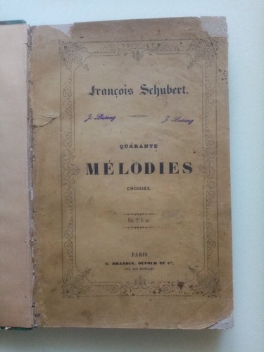 Schubert 40 melodies - fr.,