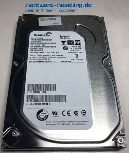 Seagate barracuda 500gb - hp,
