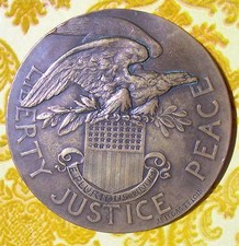 MEDAILLE WOODROW WILSON  président des USA par Legastelois