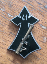 Insigne 41° RI Régiment d'Infanterie Hermine LRAC 89mm / Balme Epinglette /++66